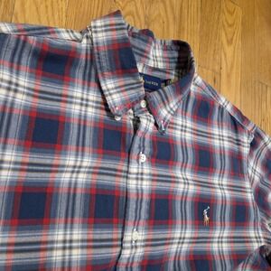 Ralph‎ Lauren Multicolor Plaid Button Up Short Men's Size XXL